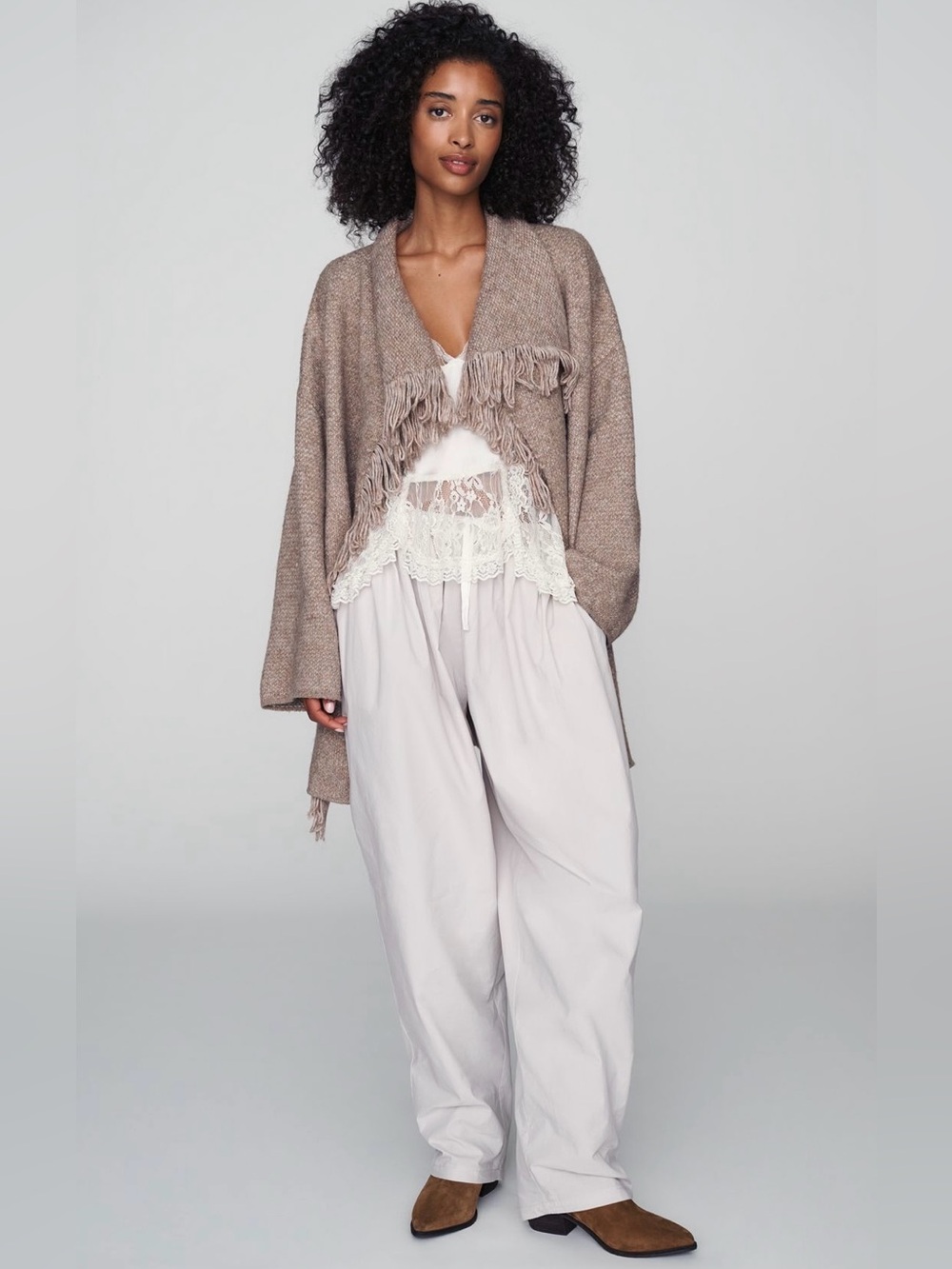 Lioness Aura 100% Cotton Pants in Grey Marle